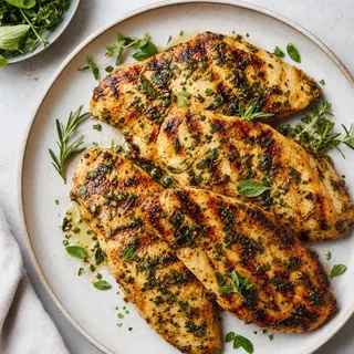Grilled Chicken Breast with Herb Marinade