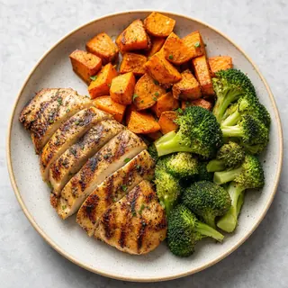 Grilled Chicken Breast with Sweet Potato