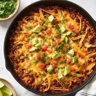 Ground Beef Enchilada Skillet