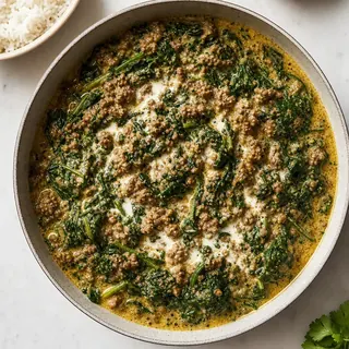 Ground Beef Saag