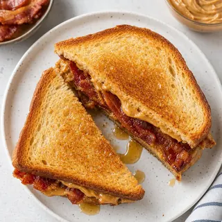 Grown-Up Peanut Butter Bacon Sandwich