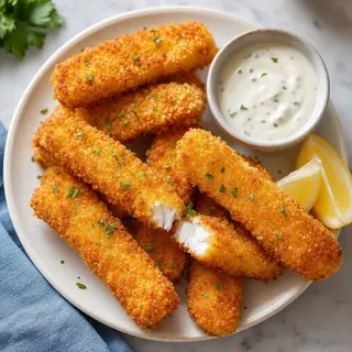 Homemade Crispy Fish Sticks