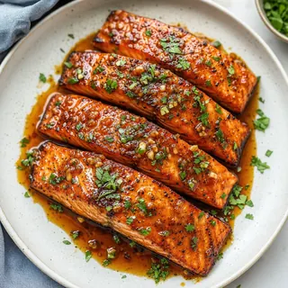 Honey Garlic Glazed Salmon