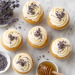 Honey Lavender Cupcakes