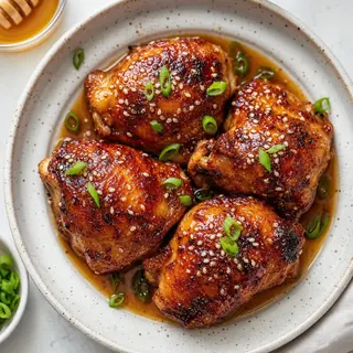 Honey Soy Glazed Chicken Thighs