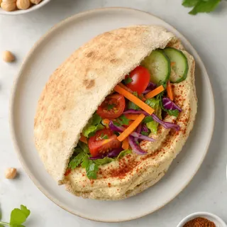 Hummus and Veggie Pita