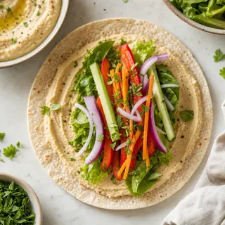 Hummus Veggie Wrap
