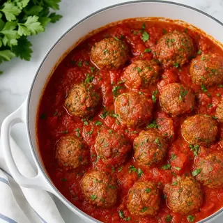 Italian Meatballs with Tomato Sauce
