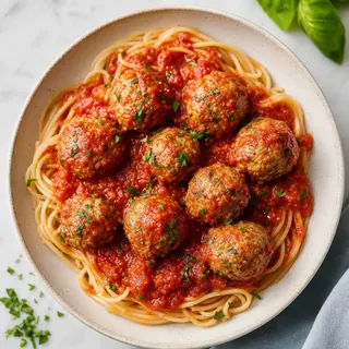 Lean Ground Turkey Meatballs with Marinara