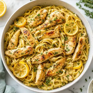 Lemon Herb Chicken with Pasta