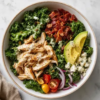 Loaded Chicken and Kale Salad