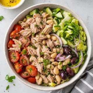 Mediterranean Tuna Salad Bowl