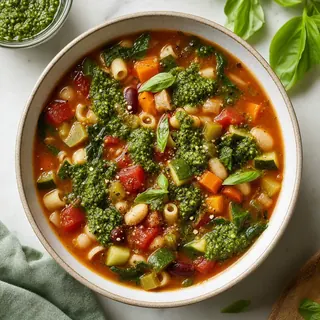 Minestrone With Pesto