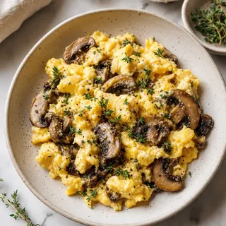 Mushroom and Thyme Scramble