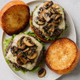 Mushroom Swiss Burgers