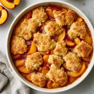 Nectarine Cobbler