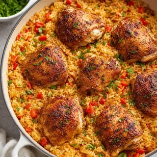 One-Pan Chicken and Rice