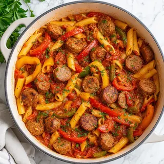 One-Pot Sausage and Peppers Pasta