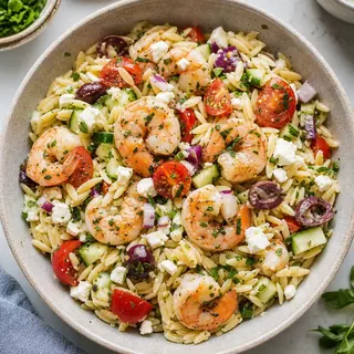Orzo Shrimp Salad