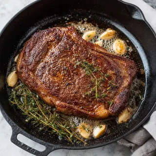 Pan-Seared Ribeye Steak