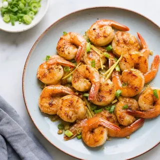 Pan-Seared Shrimp with Ginger