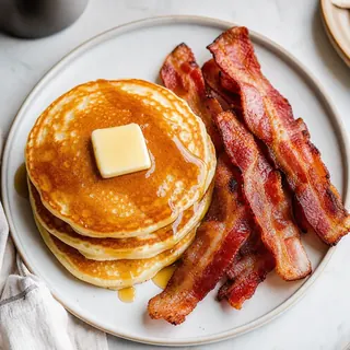 Pancakes and Bacon Dinner