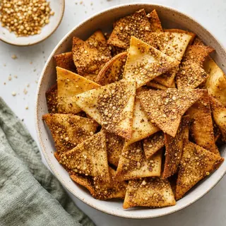 Pita Chips with Dukkah