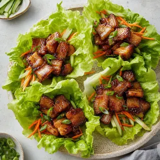 Pork Belly Lettuce Wraps