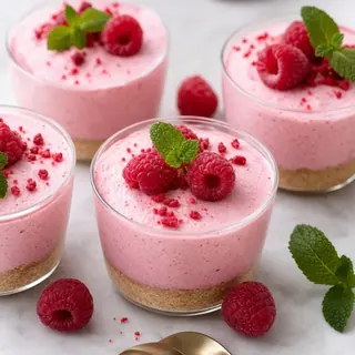 Raspberry Mousse Cups