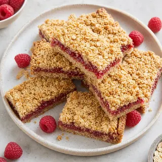 Raspberry Oat Bars