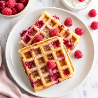 Raspberry Waffles