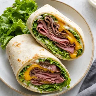 Roast Beef and Cheddar Wrap