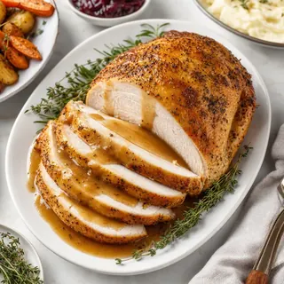 Roast Turkey Breast with Pan Gravy