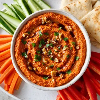 Roasted Red Pepper and Walnut Dip