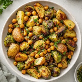 Roasted Vegetable and Chickpea Medley