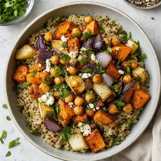 Roasted Vegetable Quinoa Bowl