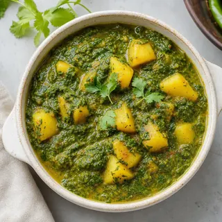 Saag Aloo (Spinach Potato Curry)