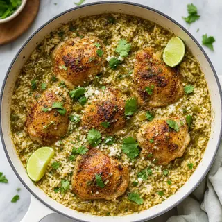Salsa Verde Chicken and Rice