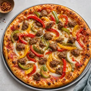 Sausage and Pepper Pizza