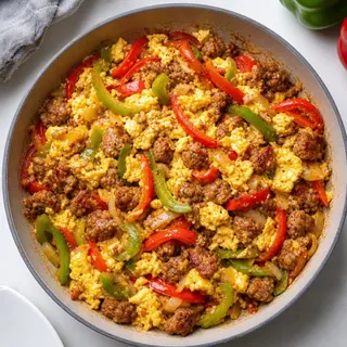 Sausage Pepper Scramble