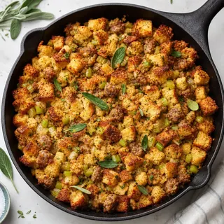 Sausage Stuffing Skillet
