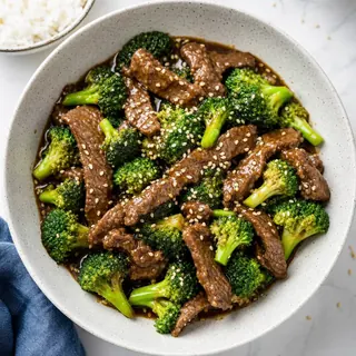 Sesame Beef and Broccoli