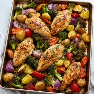 Sheet Pan Chicken and Vegetables