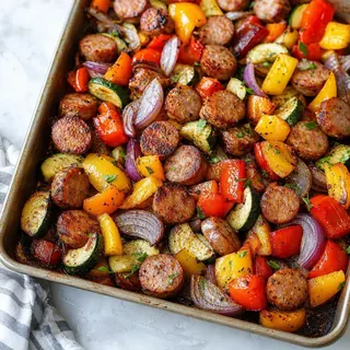 Sheet Pan Sausage & Vegetables