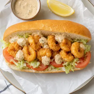 Shrimp Po Boy Sandwich