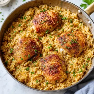 Skillet Chicken and Rice