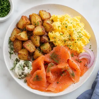 Smoked Salmon Breakfast Plate