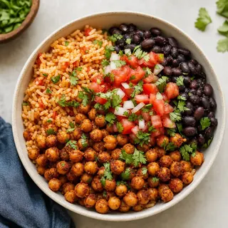Spiced Chickpea Burrito Bowl
