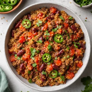 Spicy Beef and Bean Quinoa
