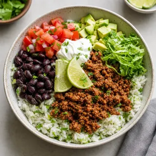 Spicy Chipotle Beef Rice Bowl